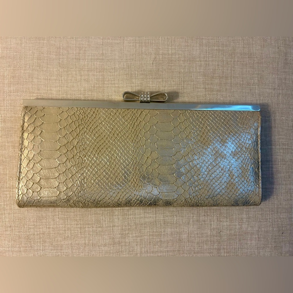 INC International Concepts Gold Clutch